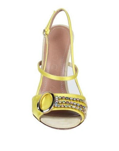 Shop A.bocca Sandals In Yellow