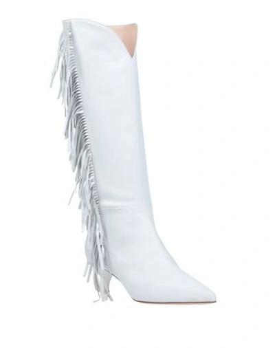 Shop Alchimia Napoli Knee Boots In White