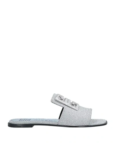 Shop Givenchy Sandals In Silver