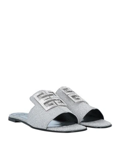 Shop Givenchy Sandals In Silver