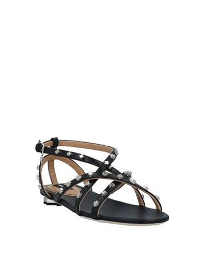 Shop Dsquared2 Woman Sandals Black Size 7 Calfskin