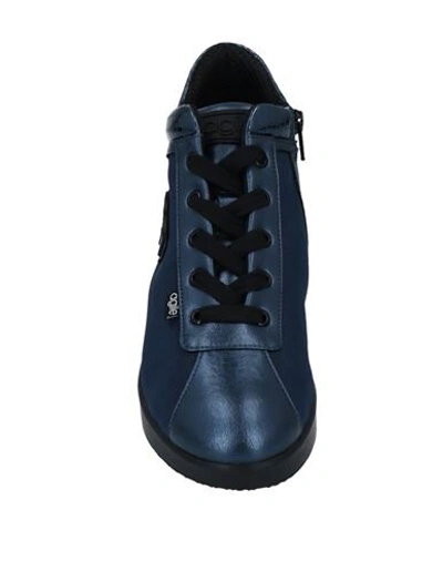 Shop Agile By Rucoline Woman Sneakers Midnight Blue Size 6 Textile Fibers