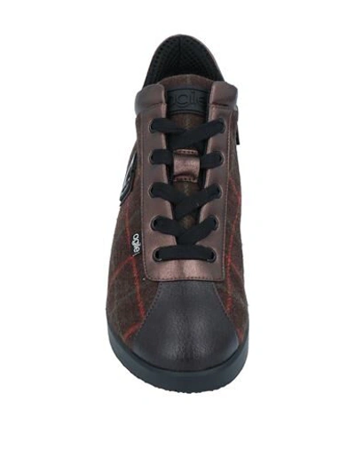 Shop Agile By Rucoline Sneakers In Dark Brown