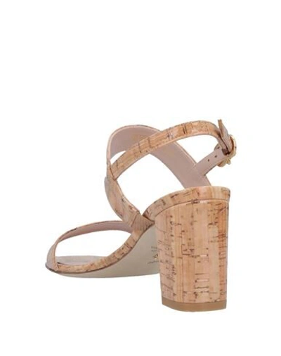 Shop Stuart Weitzman Sandals In Beige