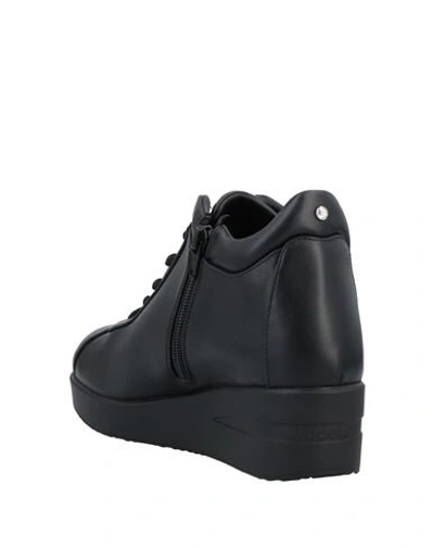 Shop Rucoline Woman Sneakers Black Size 5 Calfskin