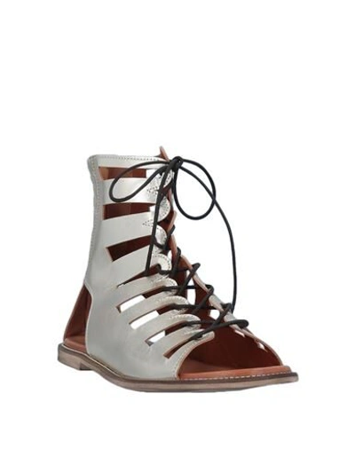 Manila Grace Sandals In Platinum