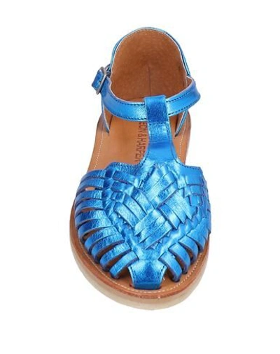 Shop Leon & Harper Sandals In Bright Blue