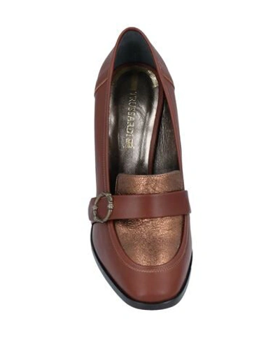 Shop Trussardi Woman Loafers Brown Size 7 Soft Leather