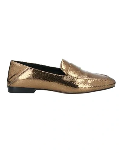 Shop Michael Michael Kors Loafers In Gold