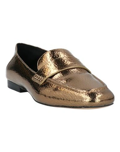 Shop Michael Michael Kors Loafers In Gold