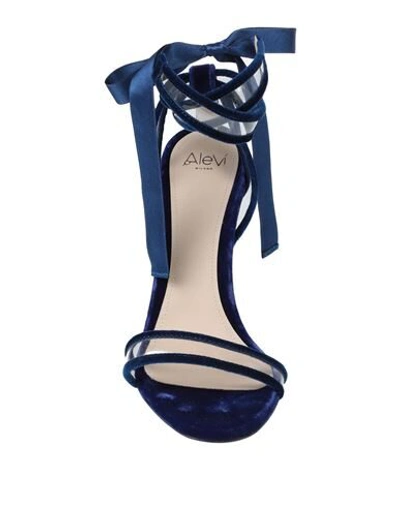 Shop Alevì Milano Sandals In Dark Blue