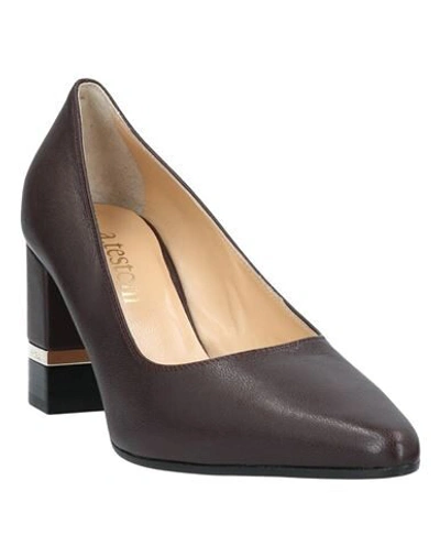 Shop A.testoni Pumps In Dark Brown