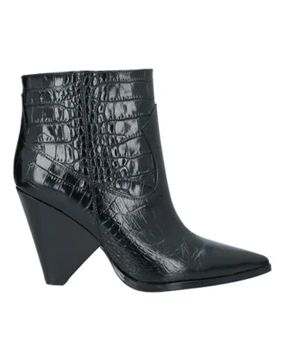 Shop Anna F Ankle Boots In Black