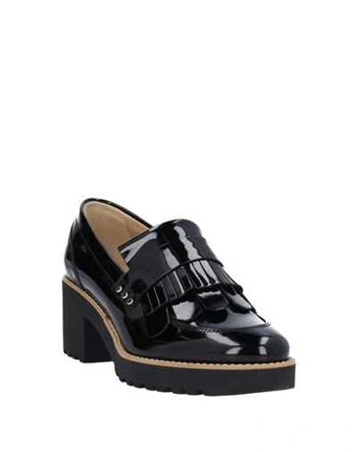 Shop Hogan Loafers In Black