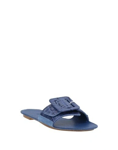 Shop Definery Sandals In Blue