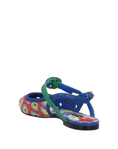 Shop Dolce & Gabbana Ballet Flats In Bright Blue