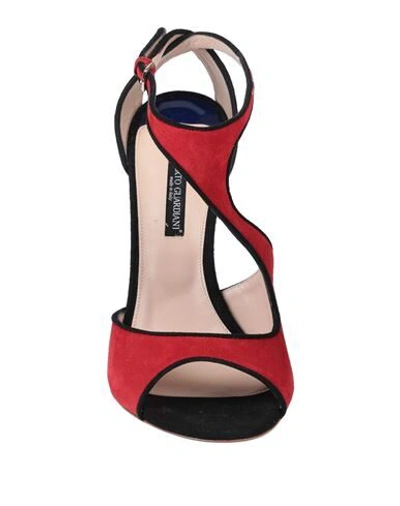 Shop Alberto Guardiani Sandals In Red