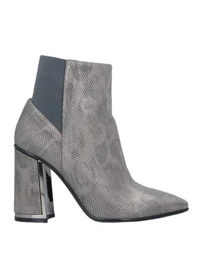Shop Alberto Guardiani Ankle Boots In Lead
