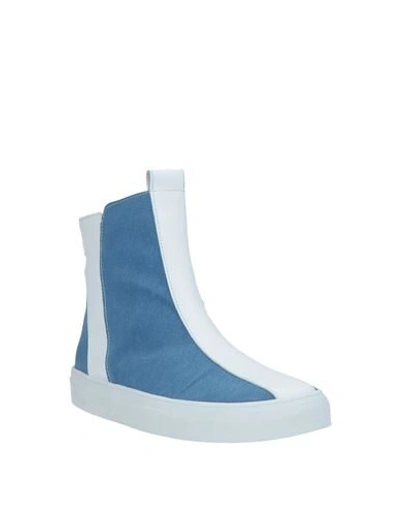 Shop Alberto Fermani Sneakers In Azure