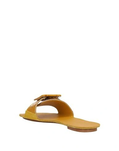 Shop Definery Sandals In Yellow