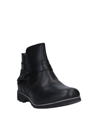 Shop Teva Woman Ankle Boots Black Size 7.5 Soft Leather