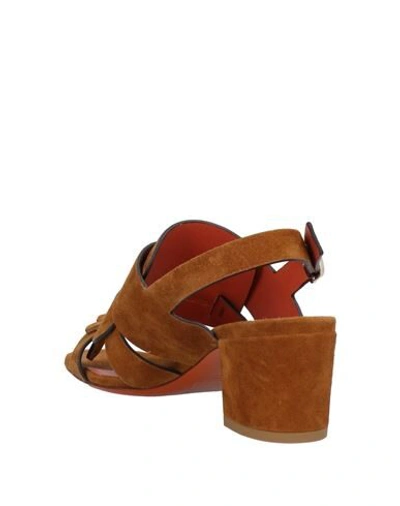 Santoni Sandals In Beige
