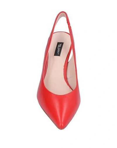 Shop Tosca Blu Woman Pumps Red Size 7 Soft Leather