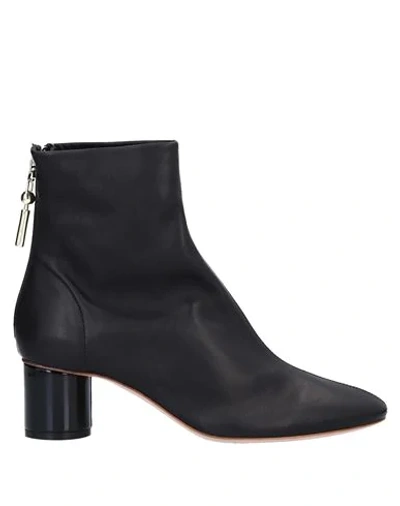 Shop Anna Baiguera Woman Ankle Boots Black Size 11 Soft Leather
