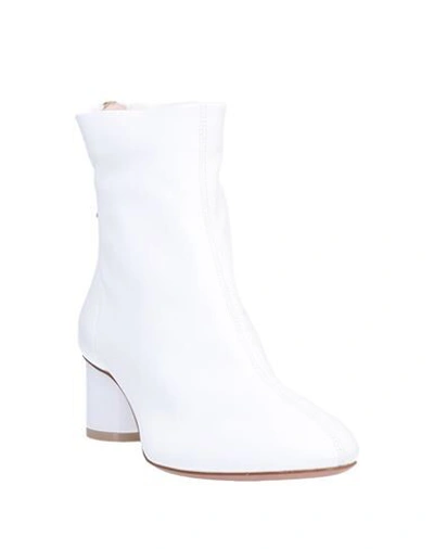 Shop Anna Baiguera Woman Ankle Boots White Size 8 Soft Leather