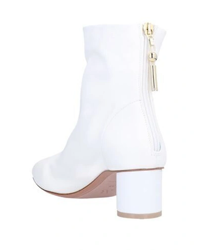 Shop Anna Baiguera Woman Ankle Boots White Size 8 Soft Leather