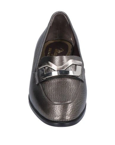 Shop Magli By Bruno Magli Loafers In Lead