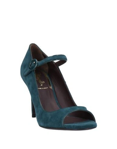 Shop Magli By Bruno Magli Pumps In Dark Green