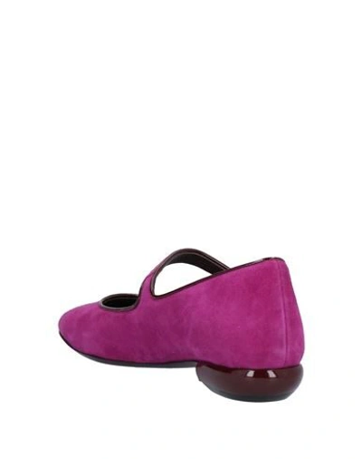 Shop Magli By Bruno Magli Ballet Flats In Mauve