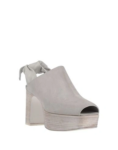 Shop Rick Owens Sandals In Light Grey
