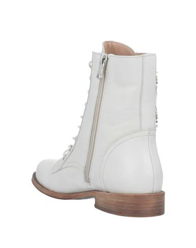 Shop Patrizia Pepe Ankle Boots In Ivory