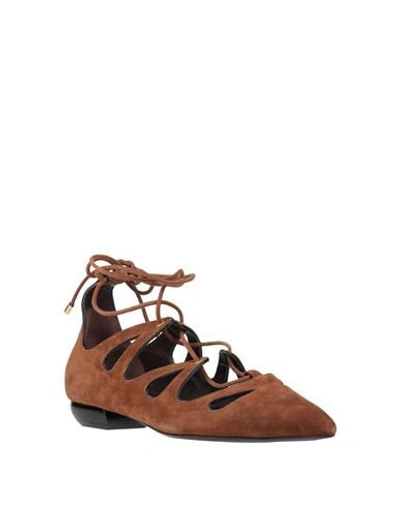 Shop Magli By Bruno Magli Ballet Flats In Camel