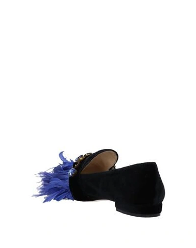 Shop Emanuela Caruso Capri Loafers In Black