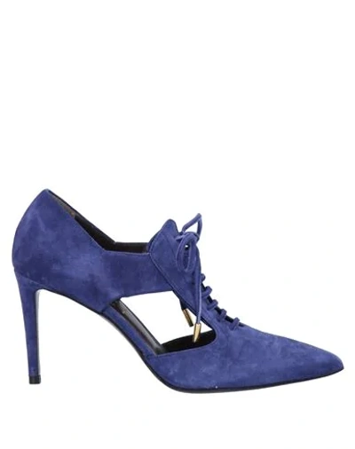 Shop Magli By Bruno Magli Lace-up Shoes In Blue