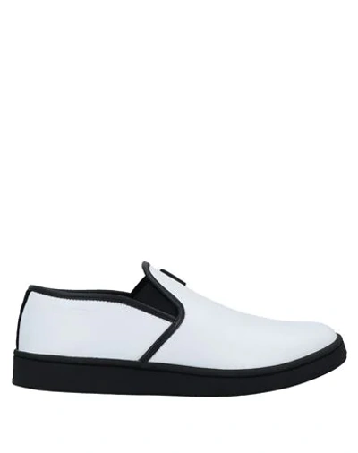 Shop Neil Barrett Woman Sneakers White Size 8 Soft Leather, Textile Fibers