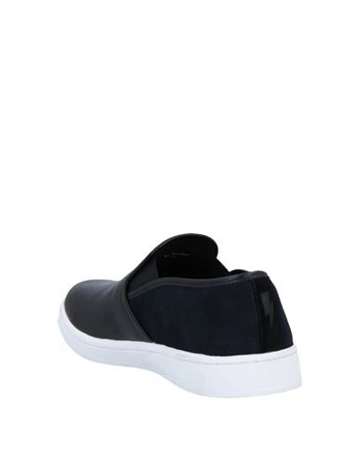 Shop Neil Barrett Woman Sneakers Black Size 8 Soft Leather, Textile Fibers