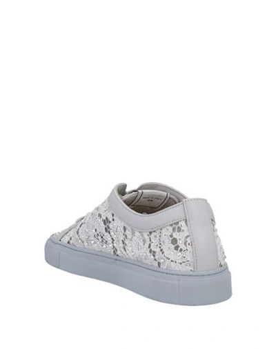 Shop Le Silla Woman Sneakers White Size 8 Soft Leather, Textile Fibers