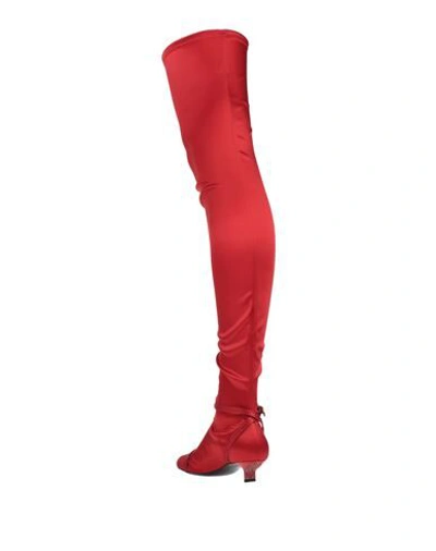 Emporio Armani Knee Boots In Red | ModeSens