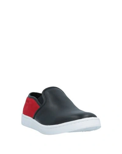 Neil Barrett Low Top Laced Sneakers In Black