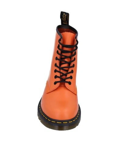 Shop Dr. Martens Woman Ankle Boots Orange Size 8.5 Soft Leather