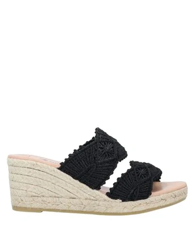 Shop Gaimo Woman Sandals Black Size 8 Textile Fibers