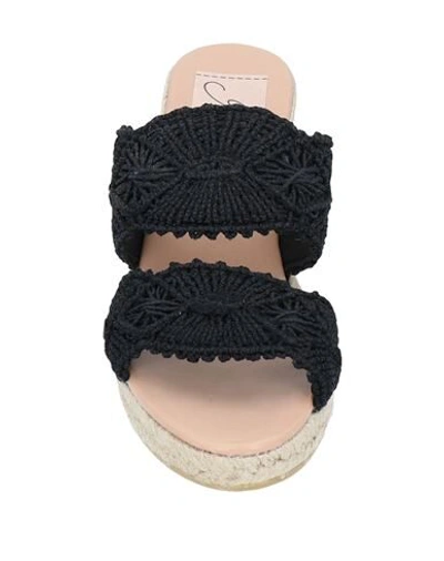 Shop Gaimo Woman Sandals Black Size 8 Textile Fibers