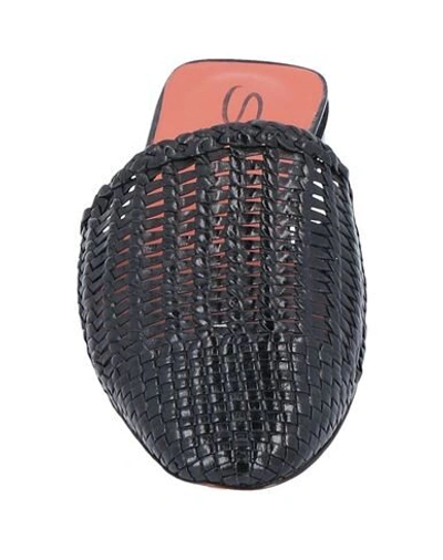 Shop Santoni Woman Mules & Clogs Black Size 6 Soft Leather