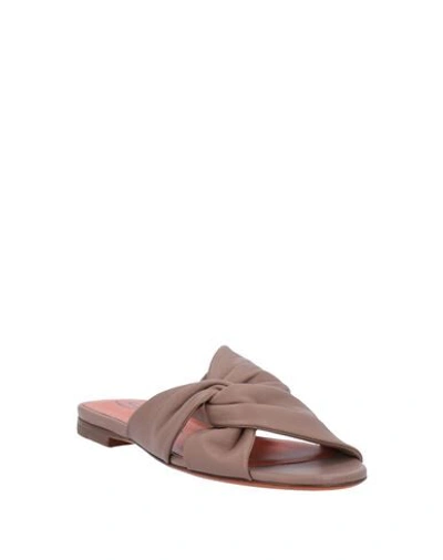 Shop Santoni Sandals In Light Brown