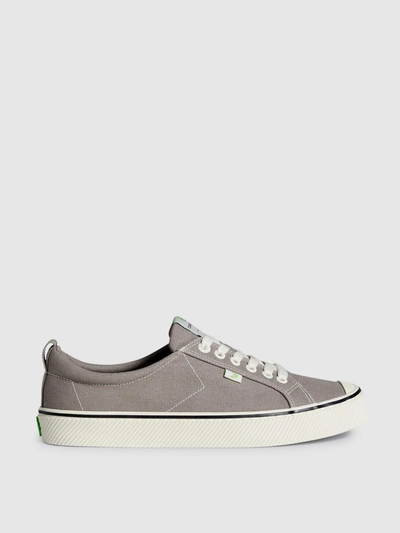 Shop Cariuma Oca Low Stripe Mystic Grey Canvas Sneaker Men