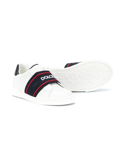 Shop Dolce & Gabbana Sneaker With Logo Band In Multicolor